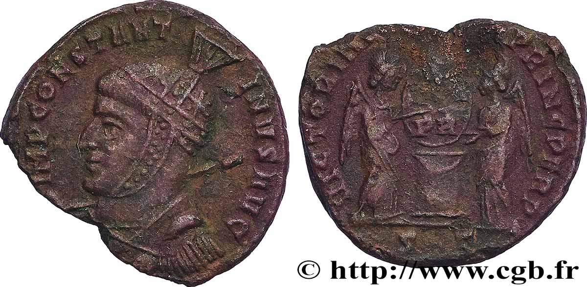 CONSTANTINE I THE GREAT Centenionalis ou nummus AU