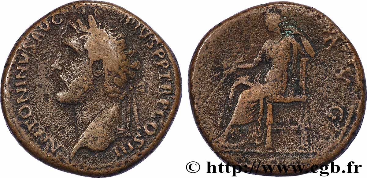 ANTONINUS PIUS Sesterce VF