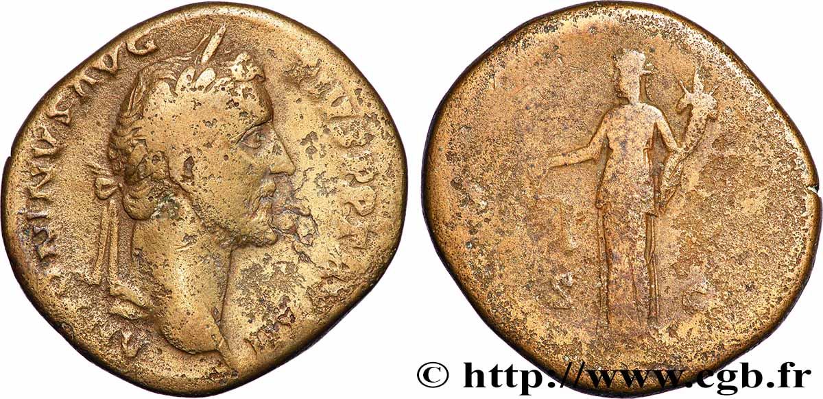 ANTONINUS PIUS Sesterce VF/VF