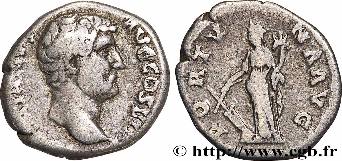 HADRIAN Denier XF