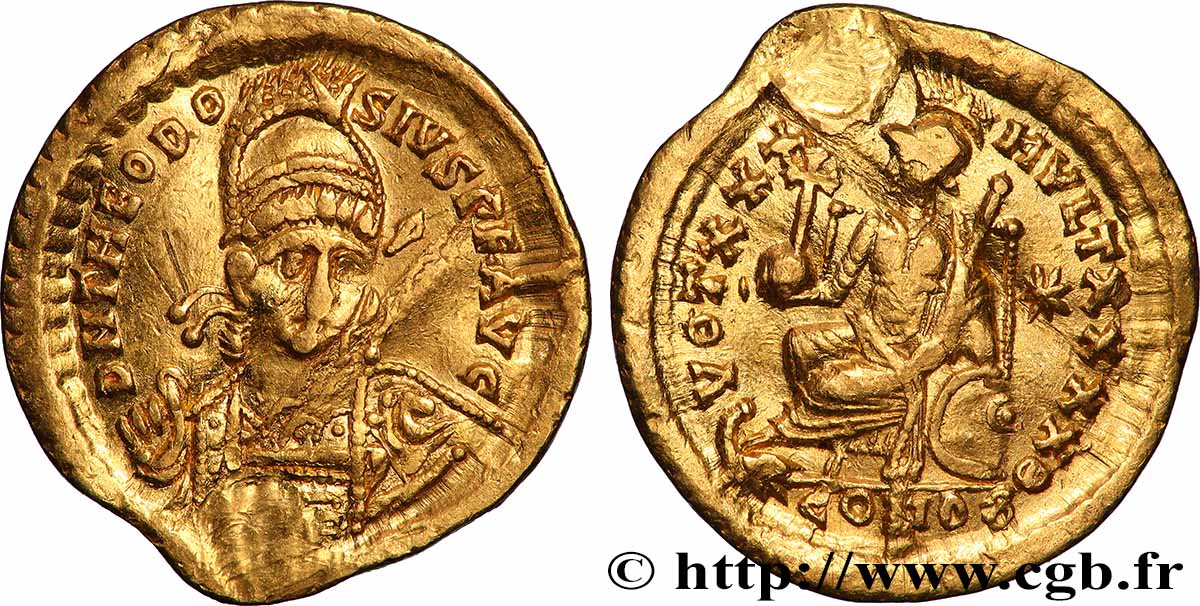 THÉODOSE II Solidus TTB+