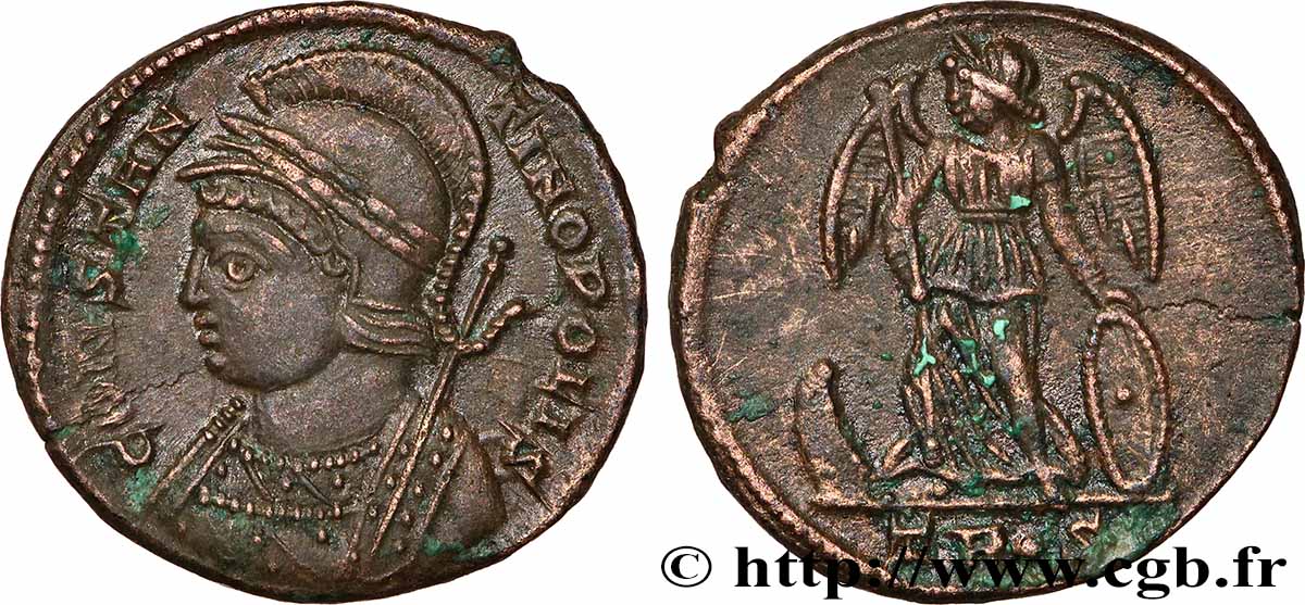 CONSTANTINOPOLIS Centenionalis ou nummus AU
