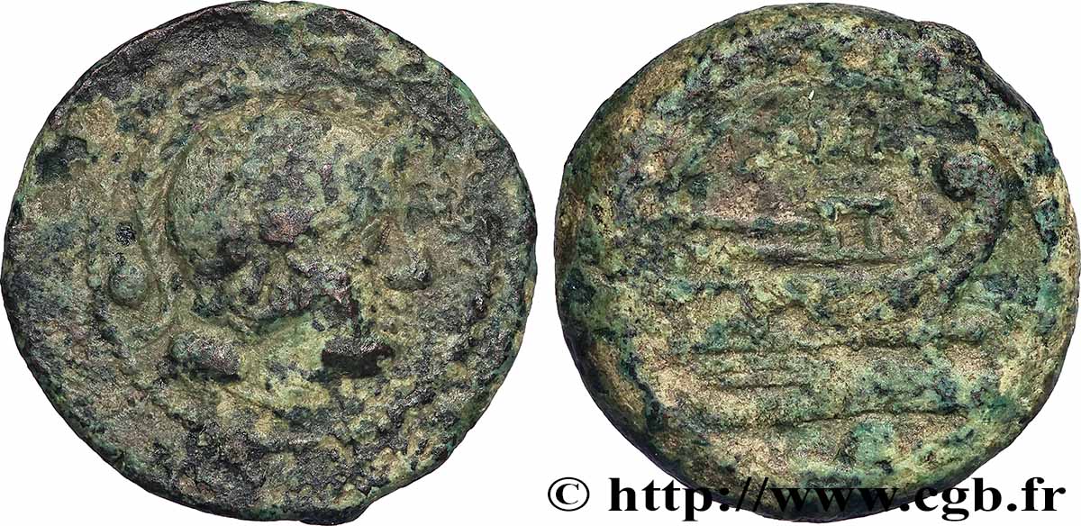 ROMAN REPUBLIC - ANONYMOUS Uncia ou once frappée VF