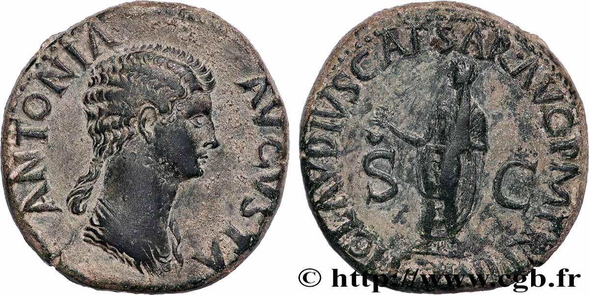 ANTONIA Dupondius TTB+/TTB