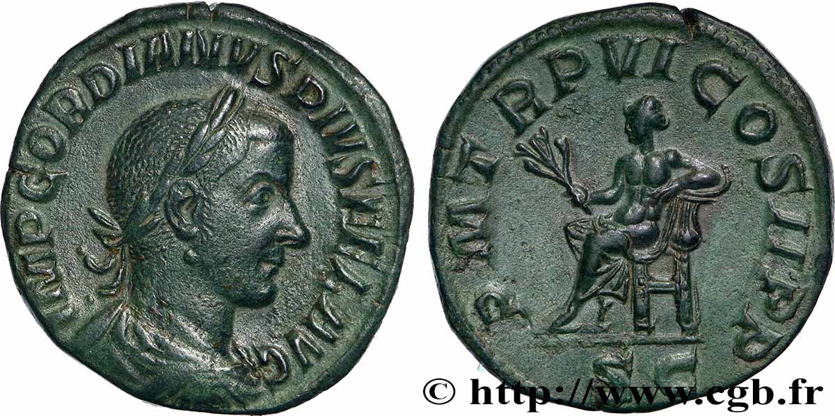 GORDIANUS III Sesterce fVZ/VZ