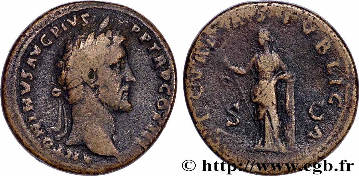 ANTONINUS PIUS Sesterce SS