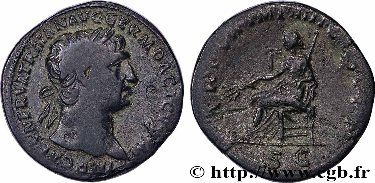 TRAJANUS Sesterce XF