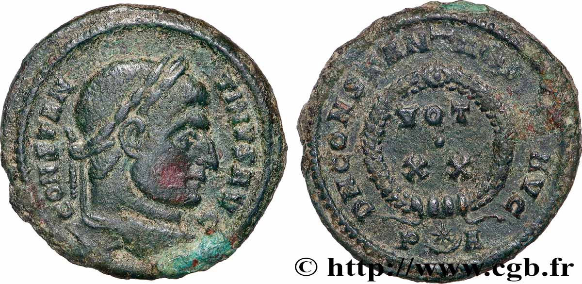 CONSTANTINUS I DER GROßE Centenionalis ou nummus SS