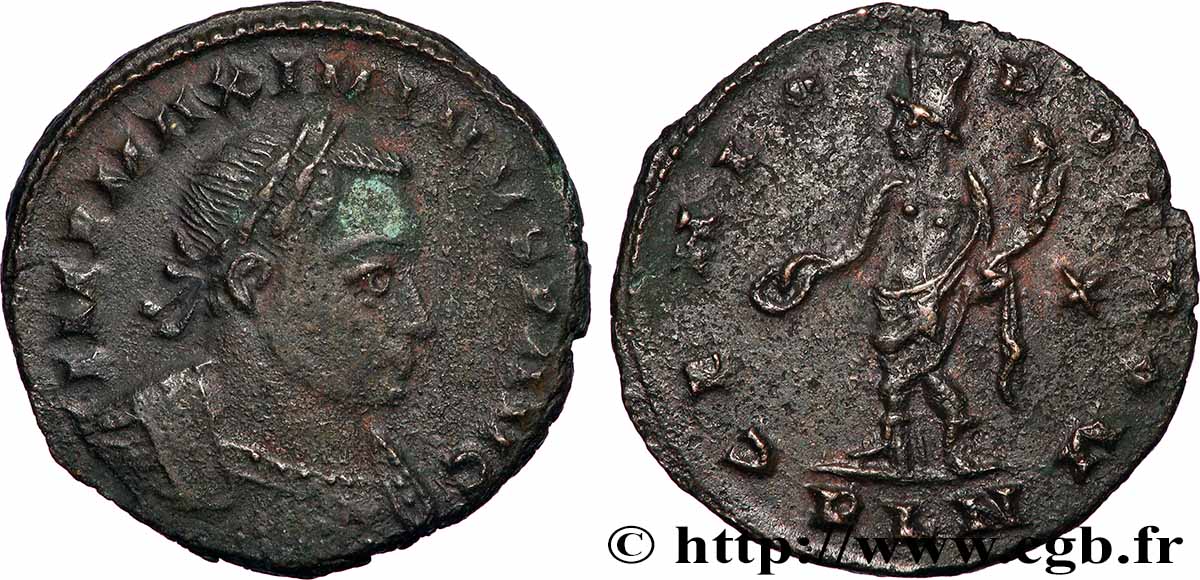 MAXIMINUS II DAZA Follis ou nummus SS