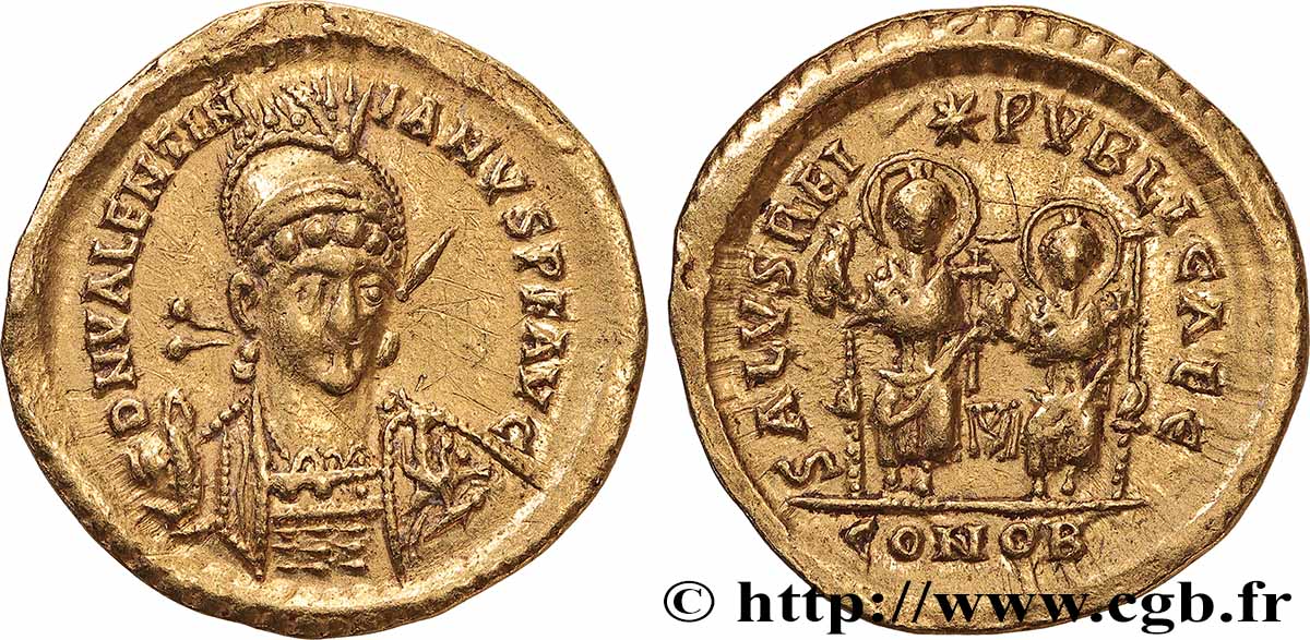 VALENTINIAN III Solidus fVZ