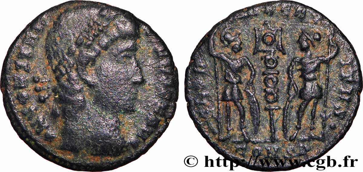 CONSTANTIN II Centenionalis ou nummus TB+/TTB