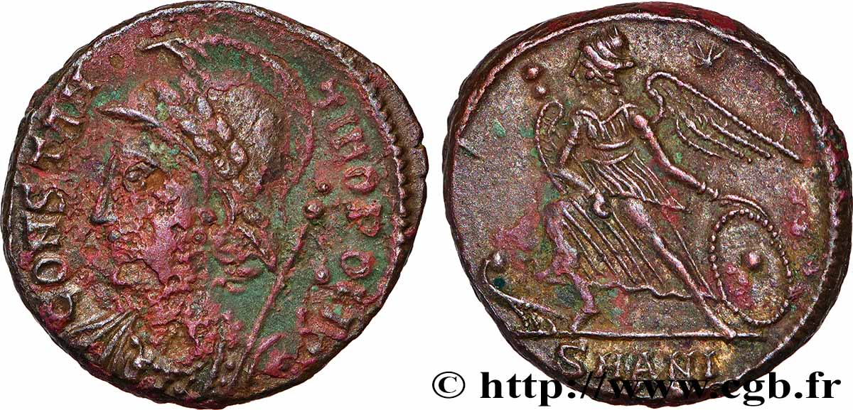 CONSTANTINOPLE Centenionalis ou nummus TTB/TTB+