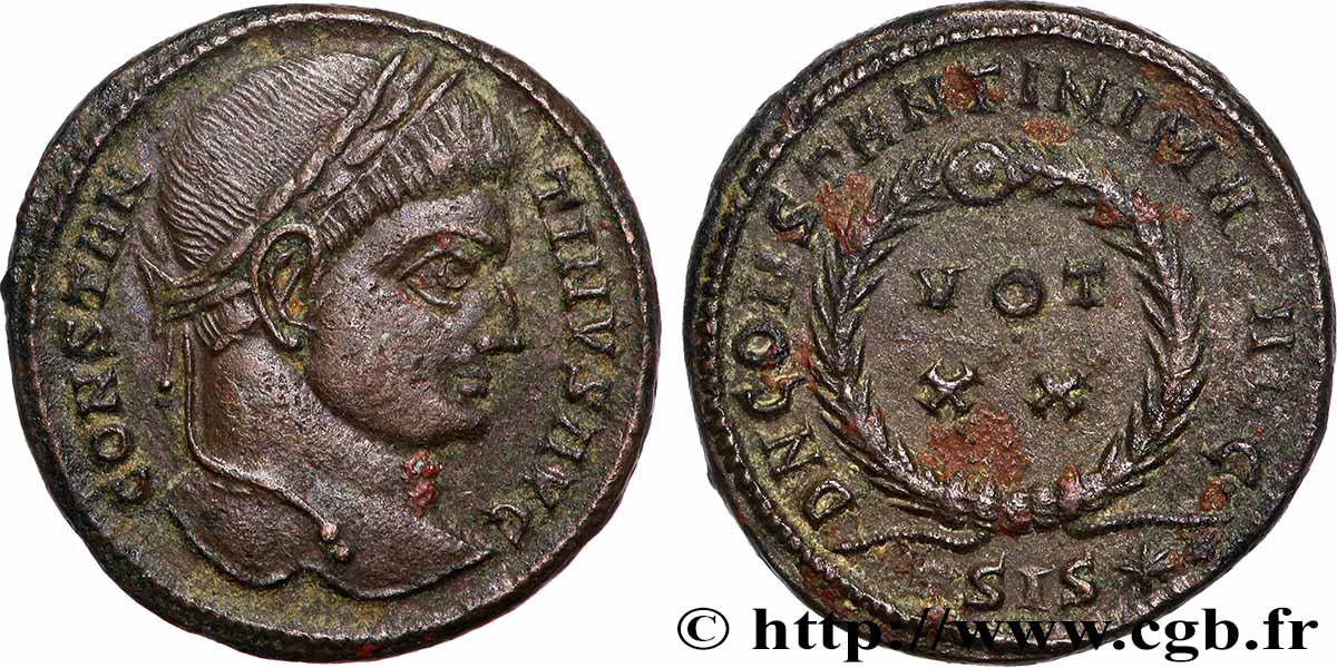 CONSTANTIN Ier LE GRAND Centenionalis ou nummus TTB+