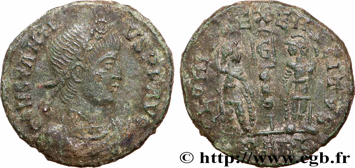 CONSTANCE II Centenionalis ou nummus TB+/TTB