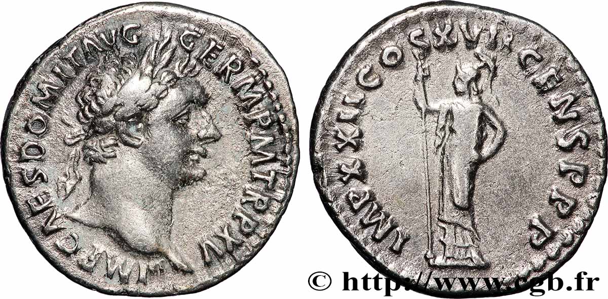 DOMITIANUS Denier AU