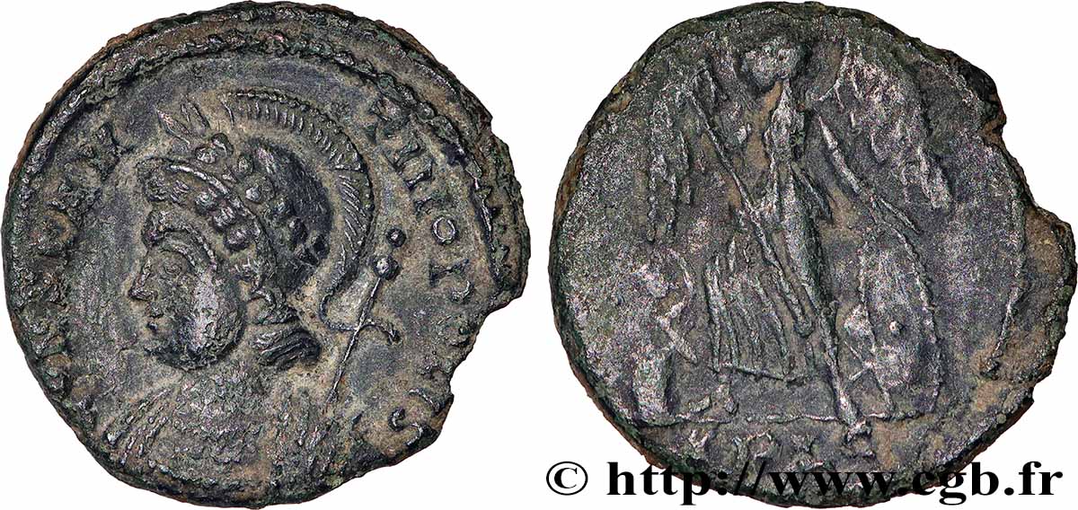 CONSTANTINOPLE Centenionalis ou nummus TTB/TB+