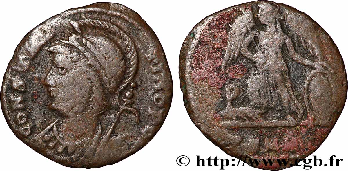 CONSTANTINOPOLI Centenionalis ou nummus q.BB