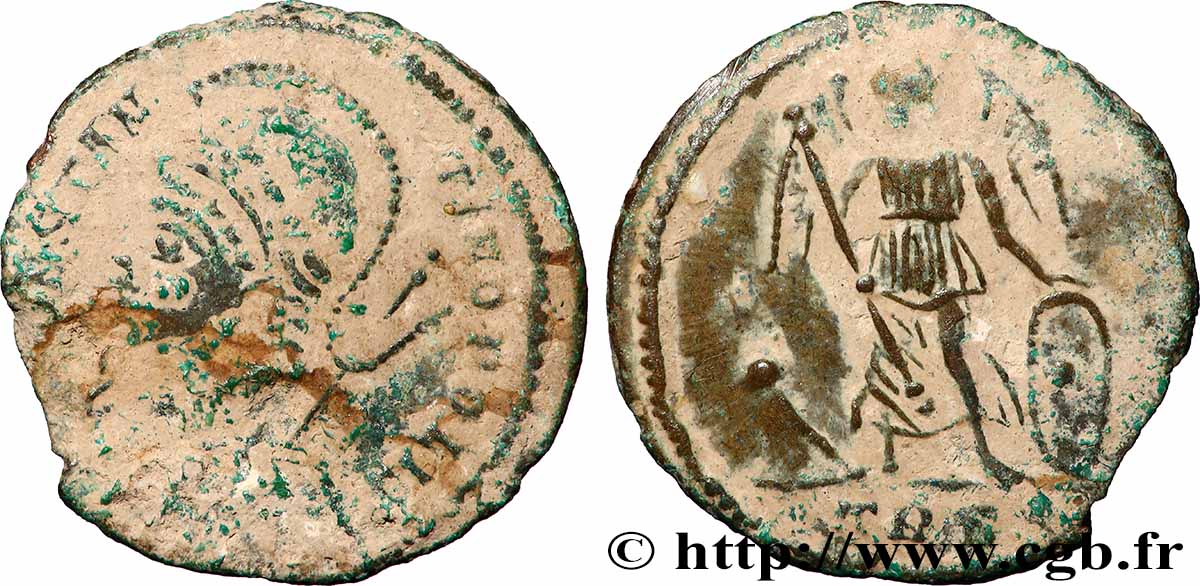 CONSTANTINOPEL Centenionalis ou nummus fSS/SS