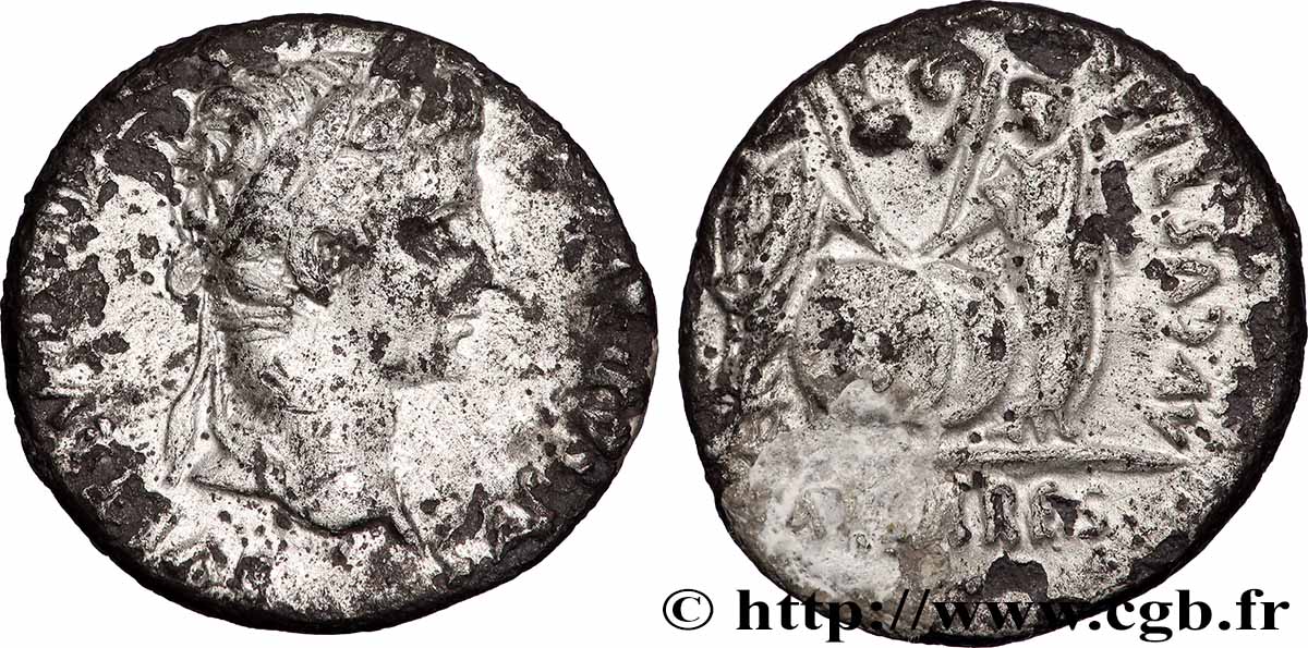 AUGUSTUS, CAIUS and LUCIUS Denier VF