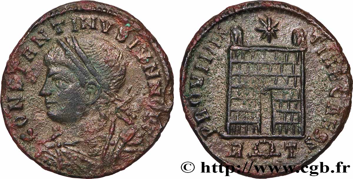 CONSTANTINUS II Centenionalis ou nummus SS/fVZ
