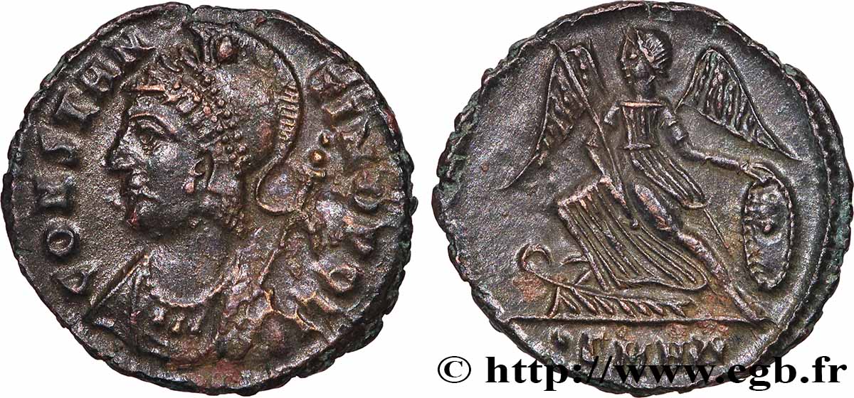 CONSTANTINOPEL Centenionalis ou nummus SS/fVZ