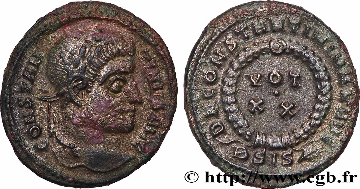 CONSTANTINUS I DER GROßE Centenionalis ou nummus SS/fVZ