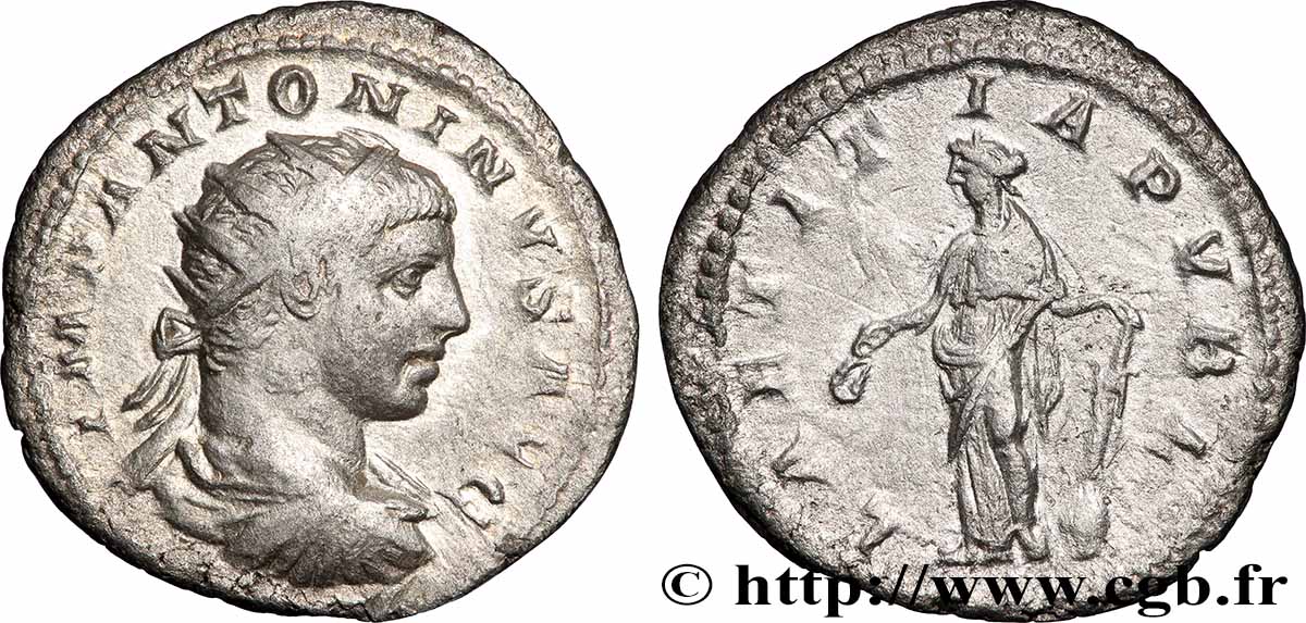 ELAGABALUS Antoninien XF