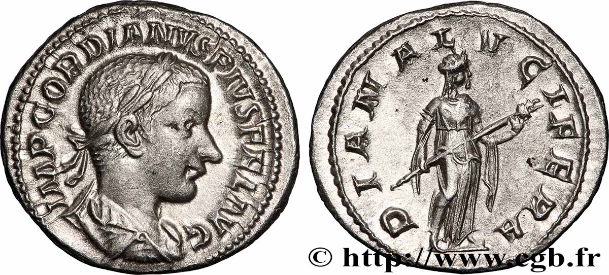GORDIAN III Denier AU/AU
