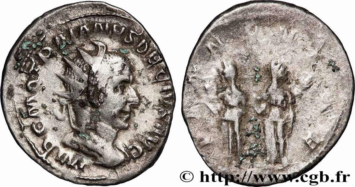 TRAJAN DÈCE Antoninien TB+