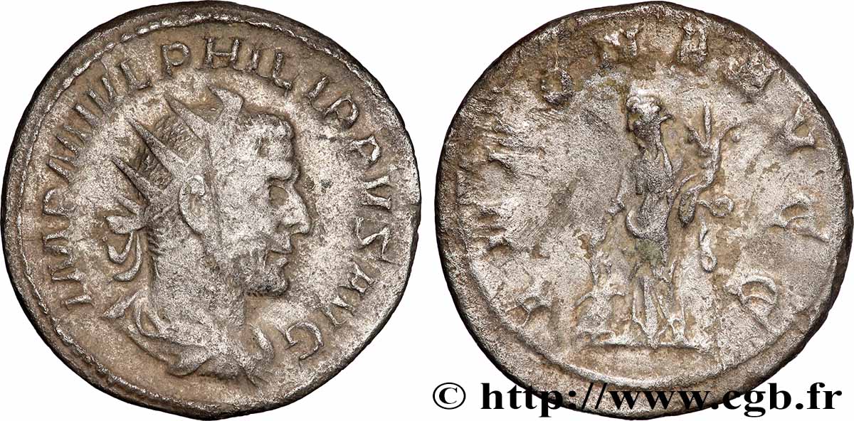 PHILIPPE Ier L ARABE Antoninien TB+