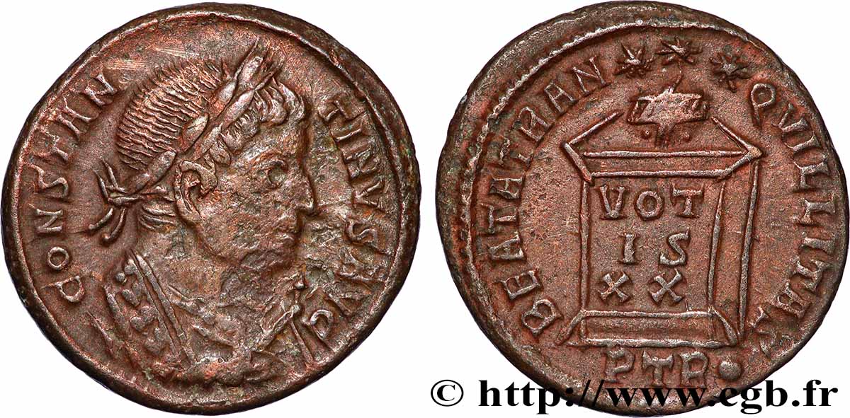 CONSTANTINE I THE GREAT Centenionalis ou nummus XF/AU
