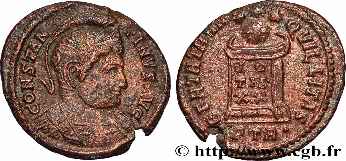 CONSTANTINE I THE GREAT Centenionalis ou nummus AU