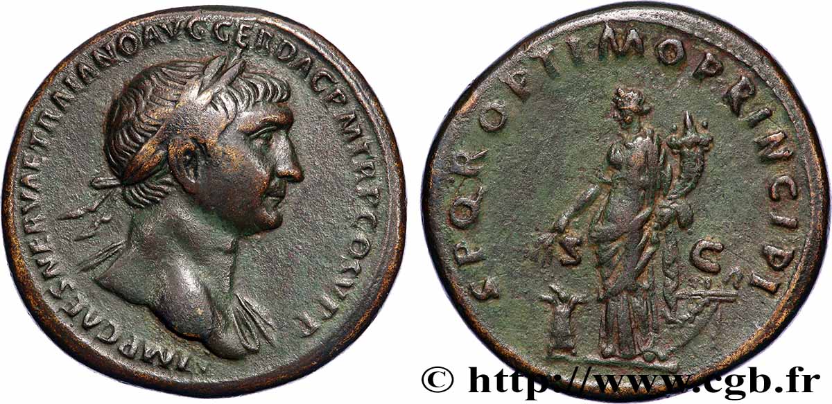 TRAJAN Sesterce TTB+