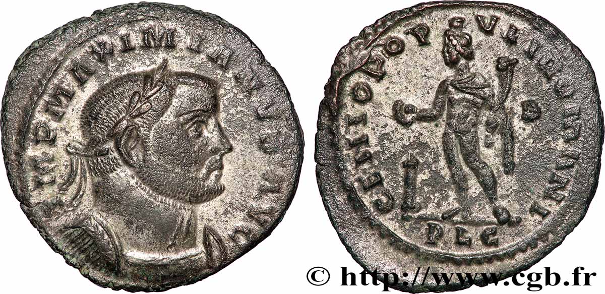 MAXIMIANUS HERCULIUS Follis ou nummus fST/VZ