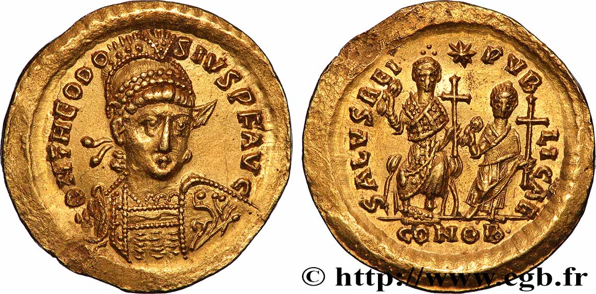 THÉODOSE II Solidus SPL