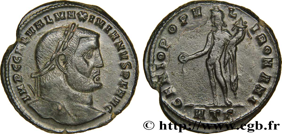 GALERIUS Follis ou nummus AU