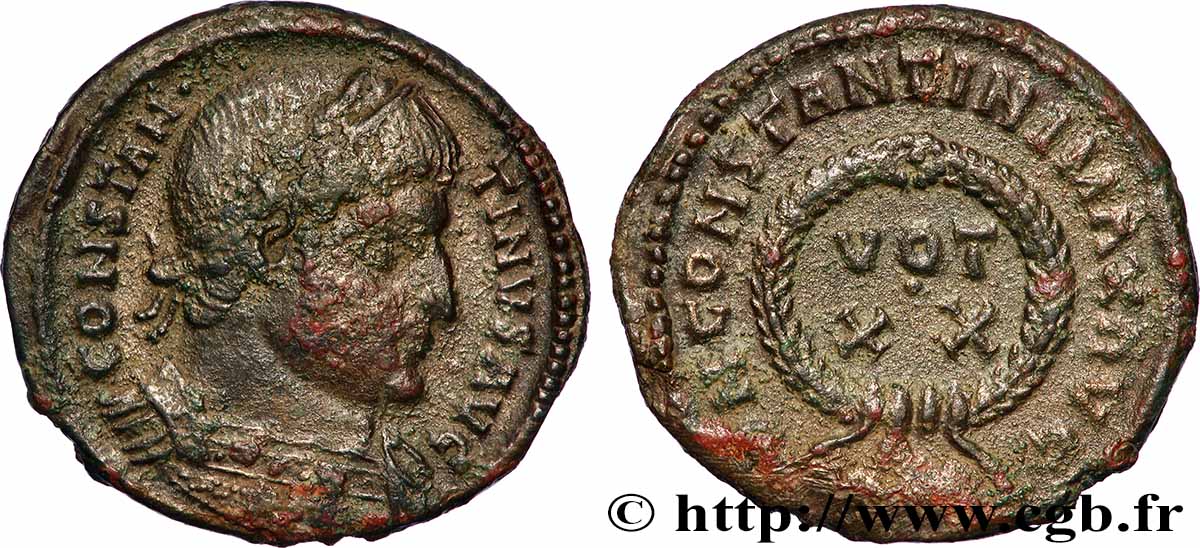 CONSTANTINUS I DER GROßE Centenionalis ou nummus SS/fVZ