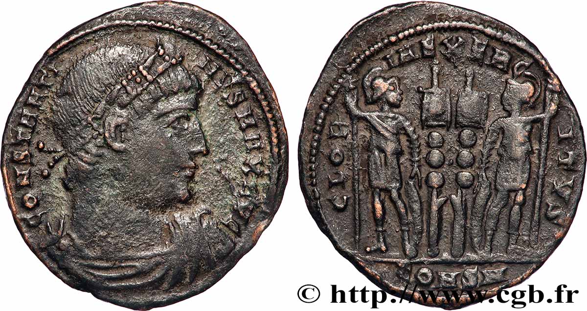 CONSTANTINUS I DER GROßE Centenionalis ou nummus SS