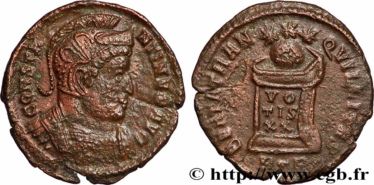 CONSTANTINUS I DER GROßE Centenionalis ou nummus SS