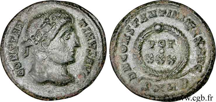 CONSTANTIN Ier LE GRAND Centenionalis ou nummus SUP