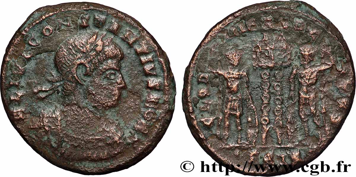 CONSTANTIUS II Centenionalis ou nummus VF