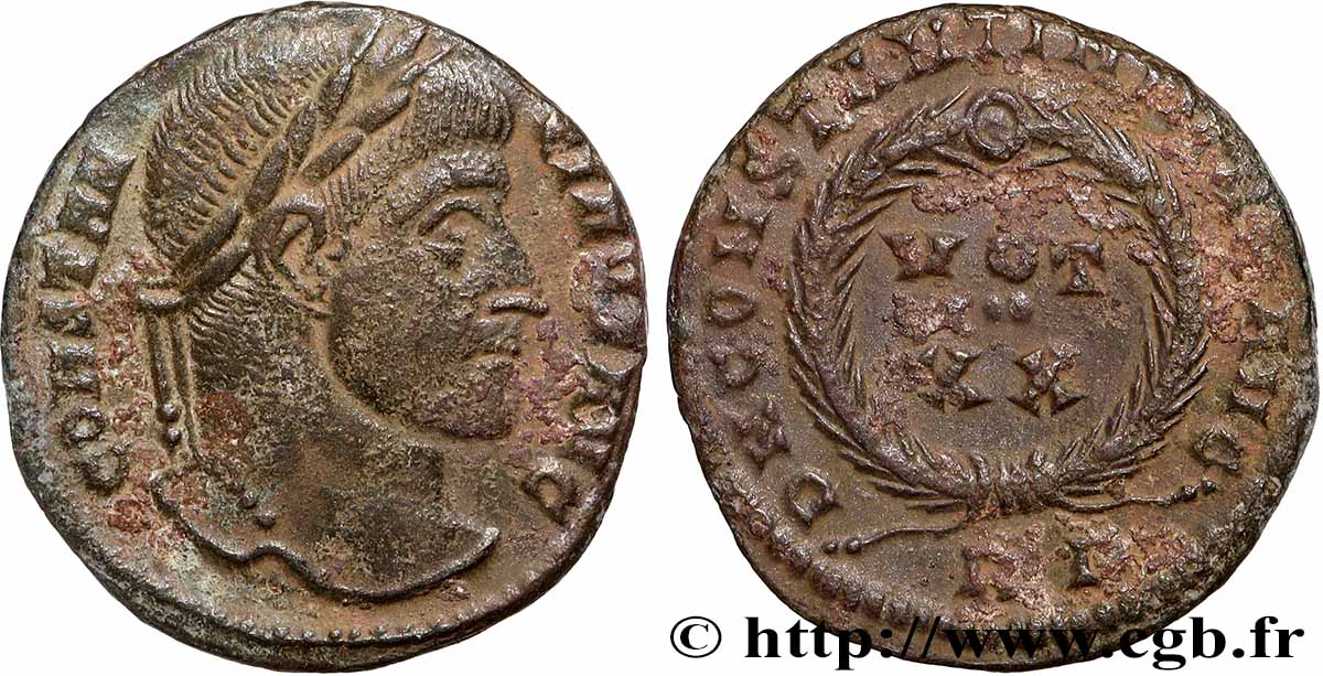 COSTANTINO I IL GRANDE Centenionalis ou nummus q.SPL