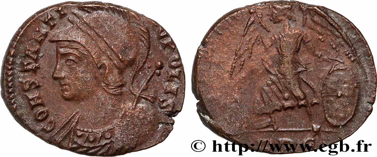 CONSTANTINOPOLIS Centenionalis ou nummus AU/XF