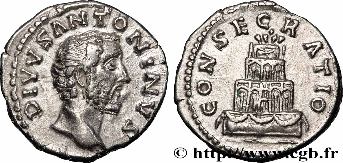 DIVUS ANTONINUS Denier AU