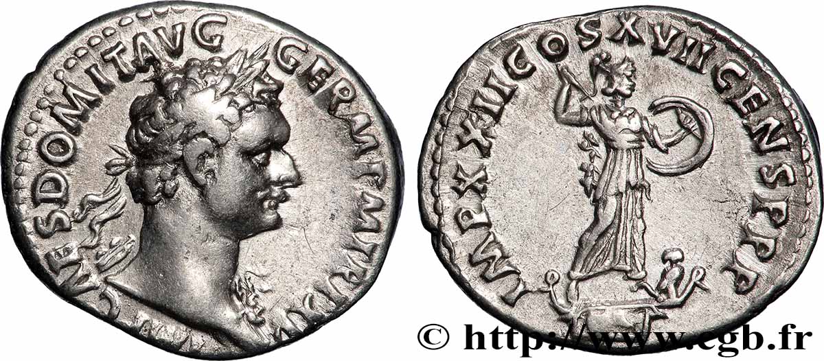 DOMITIANUS Denier AU