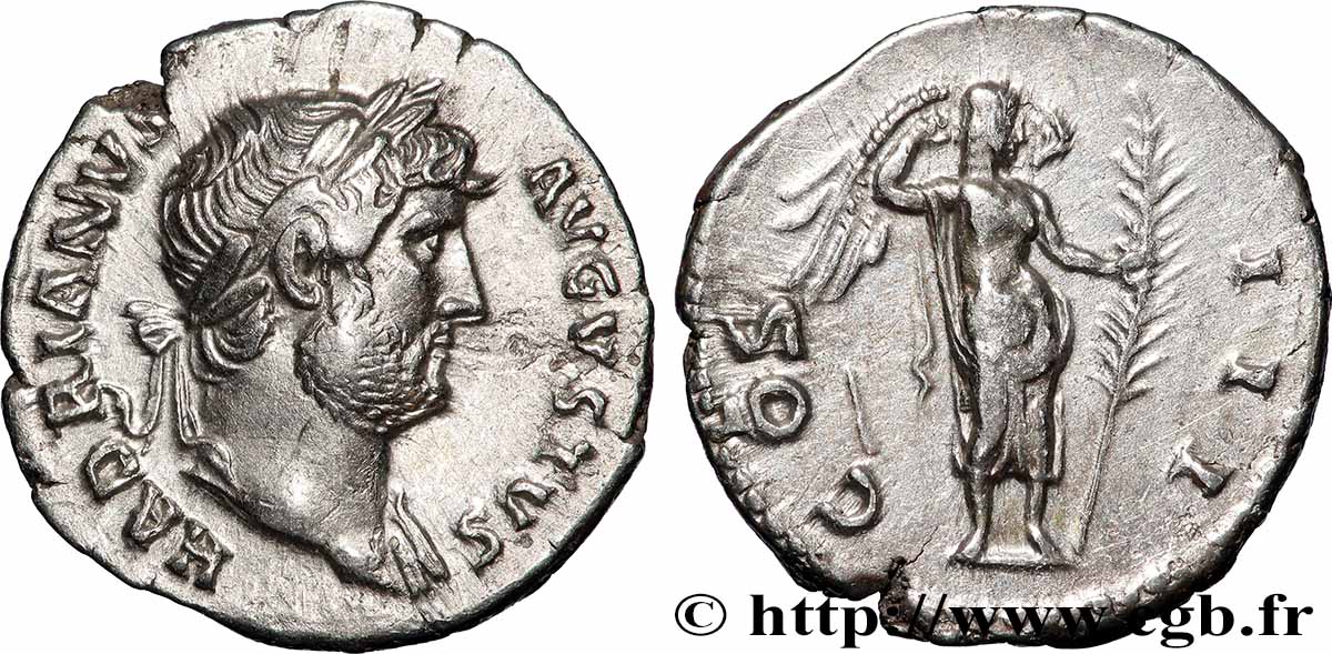 HADRIAN Denier AU