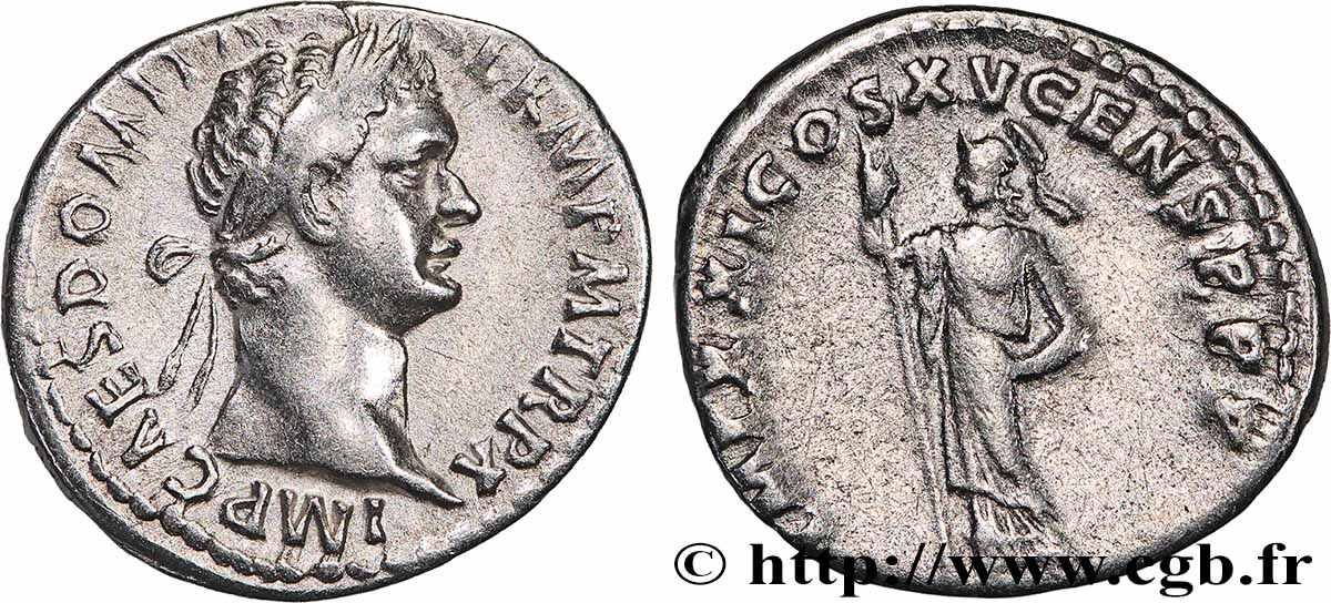 DOMITIANUS Denier AU/XF