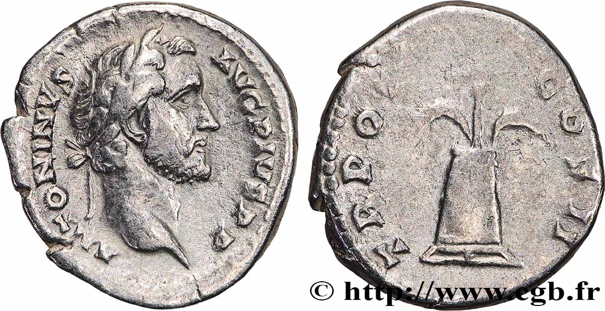 ANTONINUS PIUS Denier AU/XF