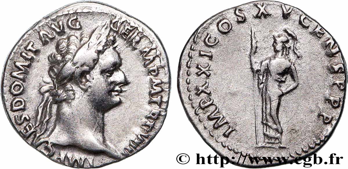 DOMITIANUS Denier AU/XF