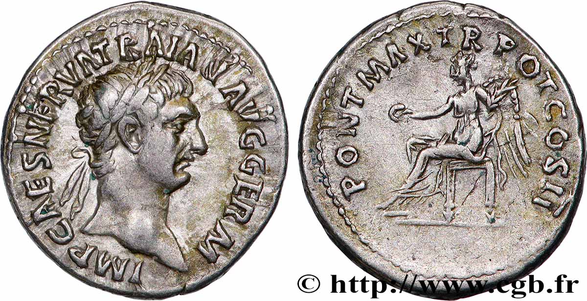 TRAJANUS Denier AU/XF